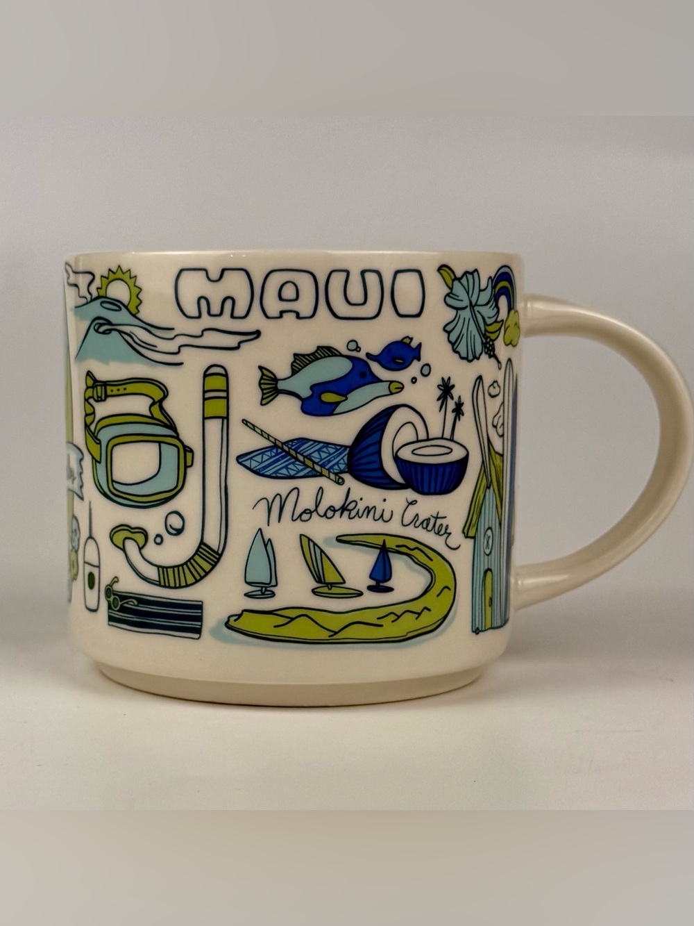 Maui Hawaii Been There Starbucks Coffee Mug 14 oz Molokini Crater Iao Hana